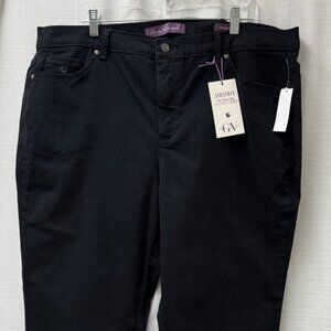 NWT Gloria Vanderbilt Black Jeans -20W Average